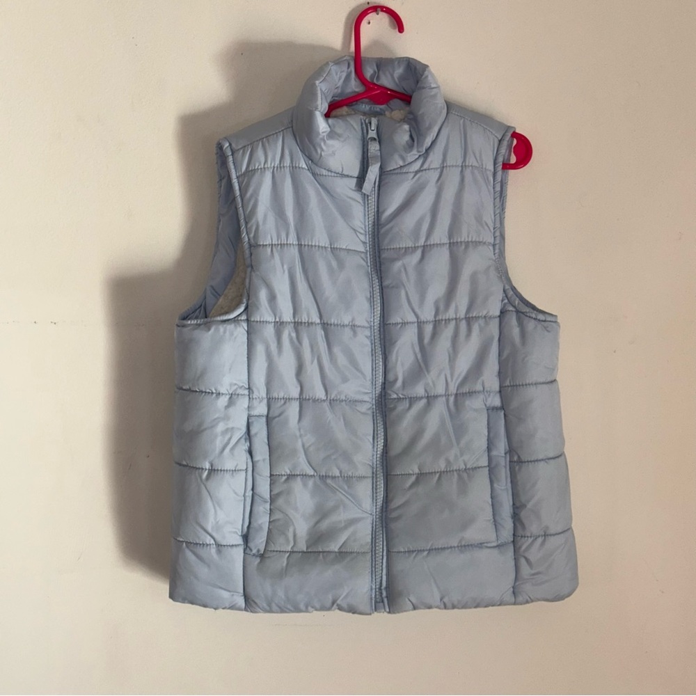 Birch & Stone Light Blue Puffer Vest Sherpa Lined | Girls Size 10
